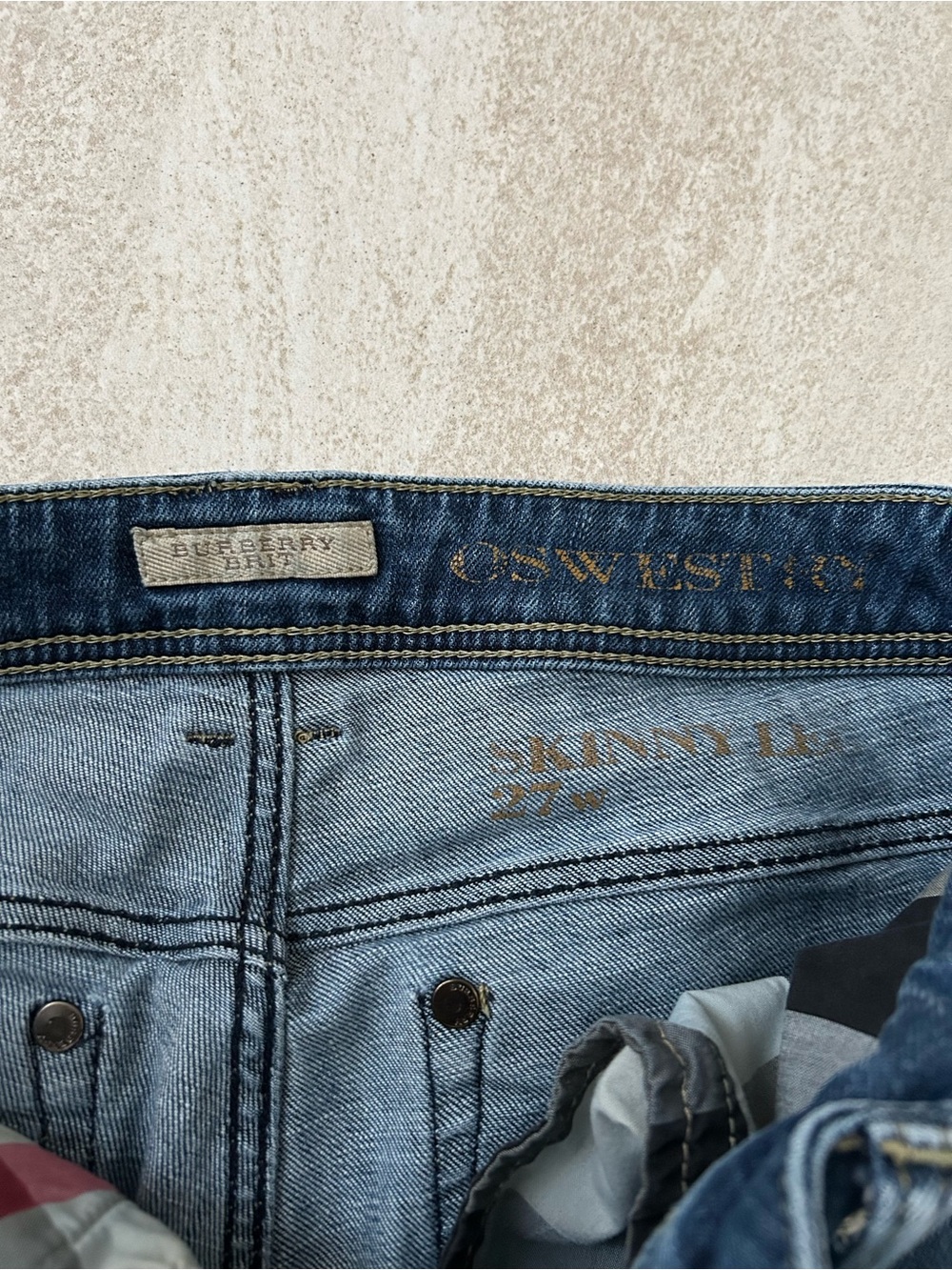 BURBERRY BRIT JEANS/PANTS SIZE 27 - Picture 8 of 12